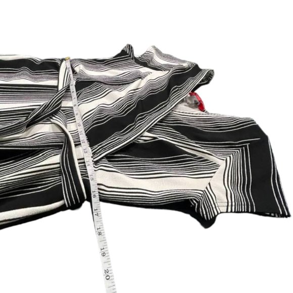 Hot Kiss Wide Leg Surplice Striped Jumpsuit with Tie Front XL - Picture 4 of 12